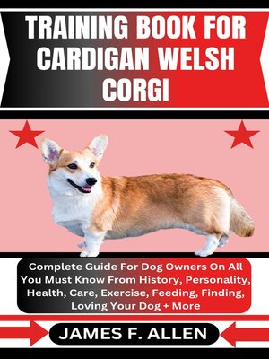 cover image of TRAINING BOOK FOR CARDIGAN WELSH CORGI